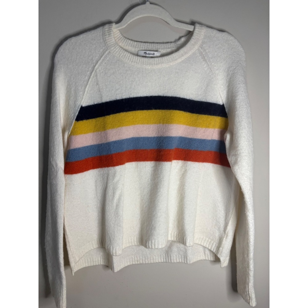 Madewell Placed Stripe Allister Pullover Sweater Size XS